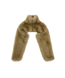 MSGM（エムエスジーエム）の「フェイクファー クロップドジャケット（その他アウター）」