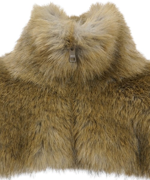 MSGM(エムエスジーエム)の「フェイクファー クロップドジャケット(その他アウター・レディース・ナチュラル・38)」の3枚目の写真