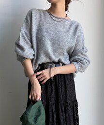 DouDou | モヘヤメランジプルオーバー(ニット/セーター)