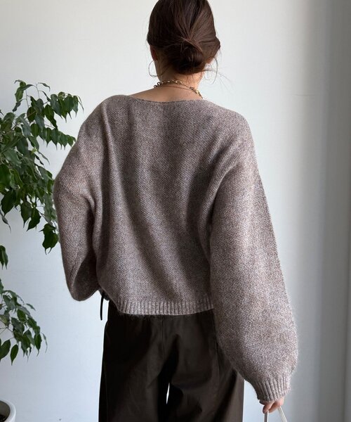 DouDou（ドゥドゥ）の「モヘヤメランジプルオーバー（ニット/セーター・レディース・ブラウン/ベージュ/グレー/イエロー・FREE）」の22枚目の写真