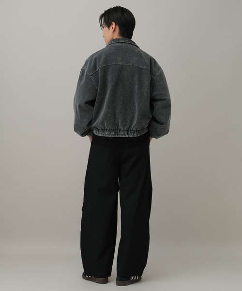 LAND MUSEUM（ランドミュージアム）の「LAND MUSEUM／コーデュロイリベットブルゾン（ブルゾン・メンズ・ダークブルー/ブラック・MEDIUM/LARGE）」の5枚目の写真