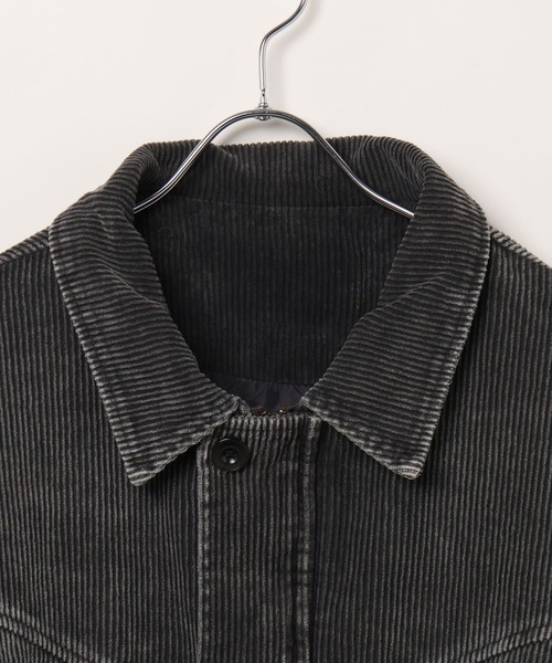LAND MUSEUM（ランドミュージアム）の「LAND MUSEUM／コーデュロイリベットブルゾン（ブルゾン・メンズ・ダークブルー/ブラック・MEDIUM/LARGE）」の11枚目の写真