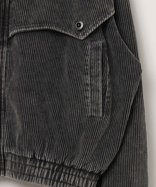 LAND MUSEUM（ランドミュージアム）の「LAND MUSEUM／コーデュロイリベットブルゾン（ブルゾン・メンズ・ダークブルー/ブラック・MEDIUM/LARGE）」の12枚目の写真