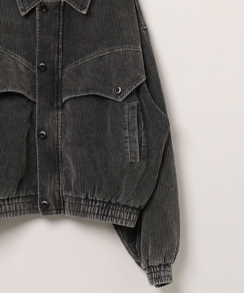 LAND MUSEUM（ランドミュージアム）の「LAND MUSEUM／コーデュロイリベットブルゾン（ブルゾン・メンズ・ダークブルー/ブラック・MEDIUM/LARGE）」の14枚目の写真