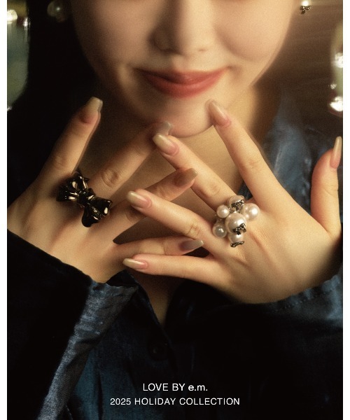 LOVE BY e.m. （ラブバイイーエム）の「ビックリボンリング/25CC/レディース/クリスマスコレクション（リング・メンズ・シルバー/ピンク/ブラウン/ブラック/ゴールド・LL/M/L）」の8枚目の写真