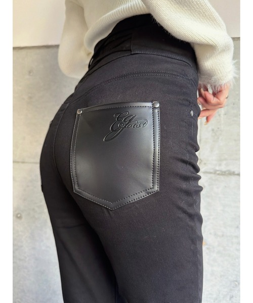 EGOIST（エゴイスト）の「Backクロスハイウエストスキニーパンツ（その他パンツ・レディース・ブラック・SS/S/M）」の10枚目の写真