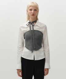 scarf top knit [grey]
