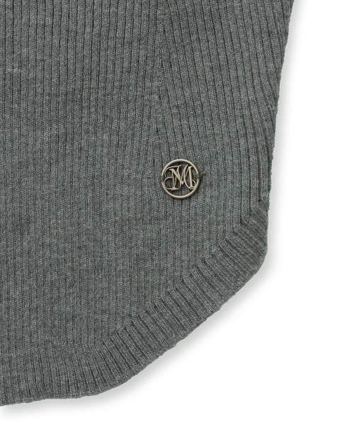 Midnight Move（ミッドナイトムーブ）の「scarf top knit [grey]（ニット/セーター・レディース・その他・FREE）」の3枚目の写真