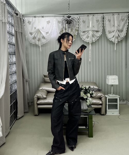 Midnight Move（ミッドナイトムーブ）の「scarf top knit [grey]（ニット/セーター・レディース・その他・FREE）」の8枚目の写真