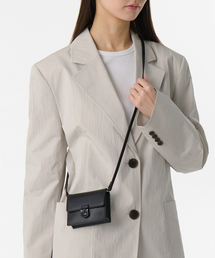 MUSINSA STANDARD WOMAN(VTX^_[hE[})Women's Hinge Micro Crossbody Bag [Black](bZW[obO)