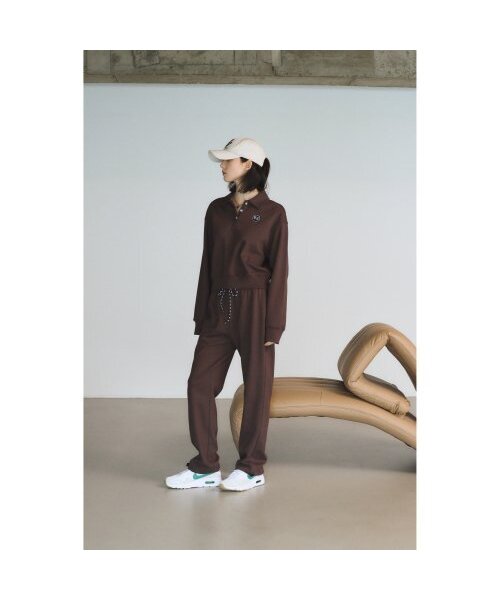 THE GREEN LAB（ザグリーンラボ）の「ポロネッククロップスウェットシャツ[ブラウン]（スウェット・レディース・その他・FREE）」の5枚目の写真