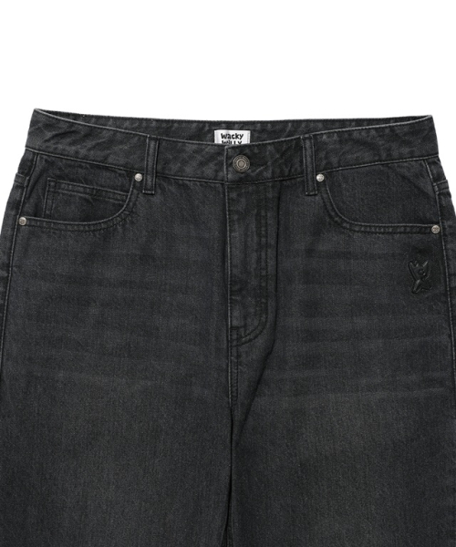 Wacky WiLLy(ワッキーウィリー)の「ベーシックデニムパンツブラック(デニムパンツ・レディース・その他・SMALL/MEDIUM/LARGE/X-LARGE)」の4枚目の写真