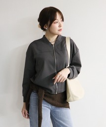 attiree（アティレー）の「カットソージップジャケットブルゾン（ブルゾン）」