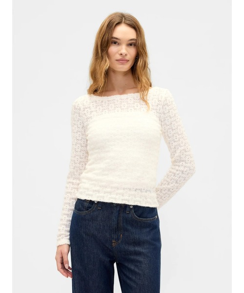 セール】ボートネック トップス（Tシャツ/カットソー）｜GAP（ギャップ