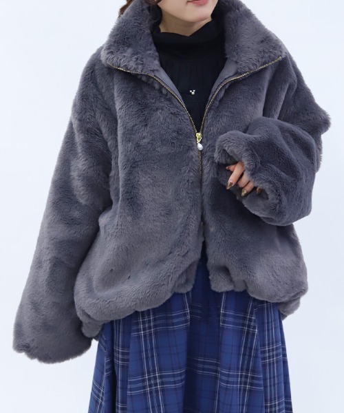 ラビットライクファーコート（その他アウター）｜axes femme