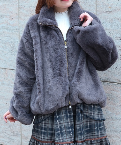 ラビットライクファーコート（その他アウター）｜axes femme