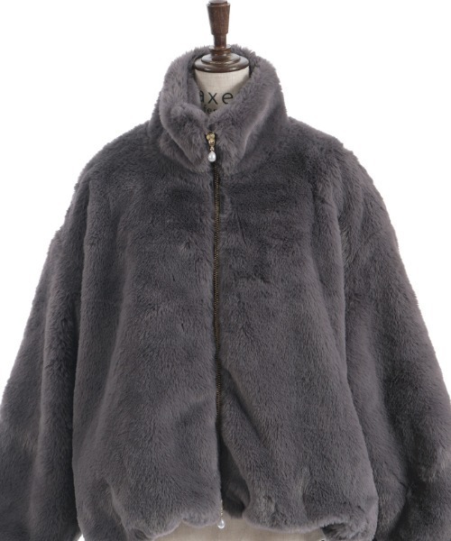 axes femme（アクシーズファム）の「ラビットライクファーコート（その他アウター・レディース・キナリ/チャコール/ピンク・FREE）」の13枚目の写真