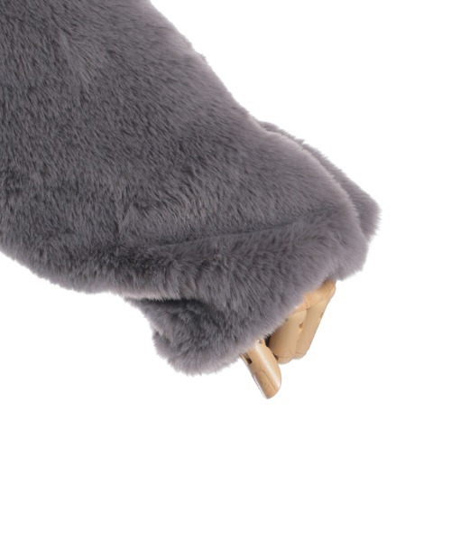 axes femme（アクシーズファム）の「ラビットライクファーコート（その他アウター・レディース・キナリ/チャコール/ピンク・FREE）」の16枚目の写真