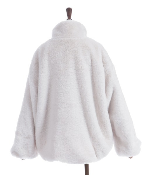 axes femme（アクシーズファム）の「ラビットライクファーコート（その他アウター・レディース・キナリ/チャコール/ピンク・FREE）」の20枚目の写真