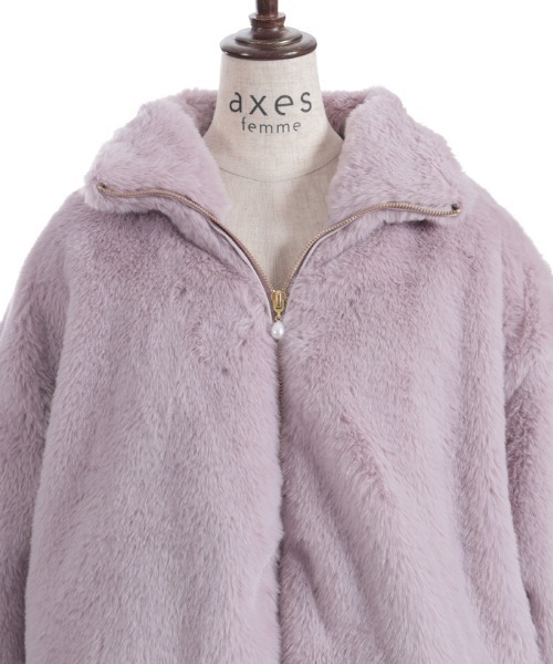 ラビットライクファーコート（その他アウター）｜axes femme