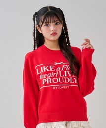 by LOVEiT | パネルロゴニット(ニット/セーター)