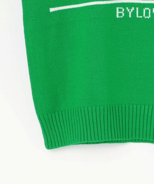 by LOVEiT（バイラビット）の「パネルロゴニット（ニット/セーター・キッズ・オフホワイト/レッド/グリーン・120cm/150cm/130cm/140cm/160cm）」の11枚目の写真