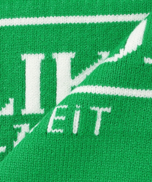 by LOVEiT（バイラビット）の「パネルロゴニット（ニット/セーター・キッズ・オフホワイト/レッド/グリーン・120cm/150cm/130cm/140cm/160cm）」の12枚目の写真