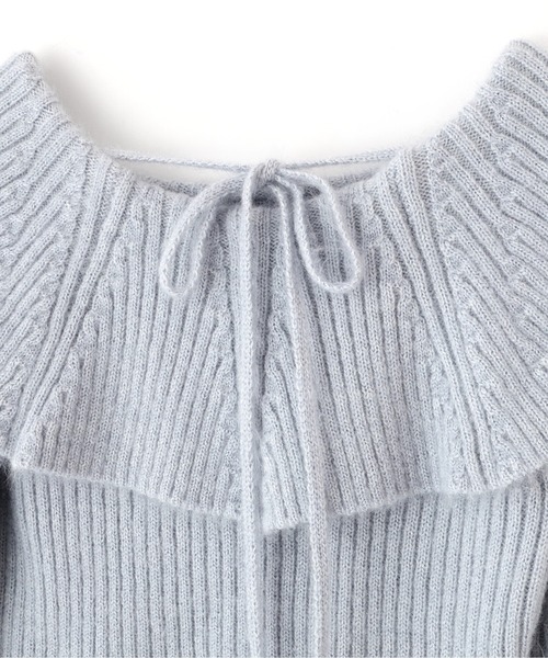 JILL by JILL STUART（ジルバイジルスチュアート）の「◇ ふわふわケープニット（ニット/セーター・レディース・ホワイト/ピンク/ブルー・FREE）」の10枚目の写真