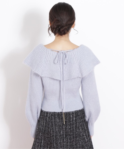 JILL by JILL STUART（ジルバイジルスチュアート）の「◇ ふわふわケープニット（ニット/セーター・レディース・ホワイト/ピンク/ブルー・FREE）」の14枚目の写真