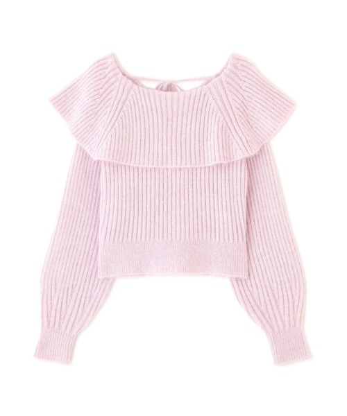 JILL by JILL STUART（ジルバイジルスチュアート）の「◇ ふわふわケープニット（ニット/セーター・レディース・ホワイト/ピンク/ブルー・FREE）」の6枚目の写真
