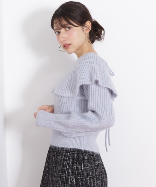 JILL by JILL STUART（ジルバイジルスチュアート）の「◇ ふわふわケープニット（ニット/セーター・レディース・ホワイト/ピンク/ブルー・FREE）」の19枚目の写真