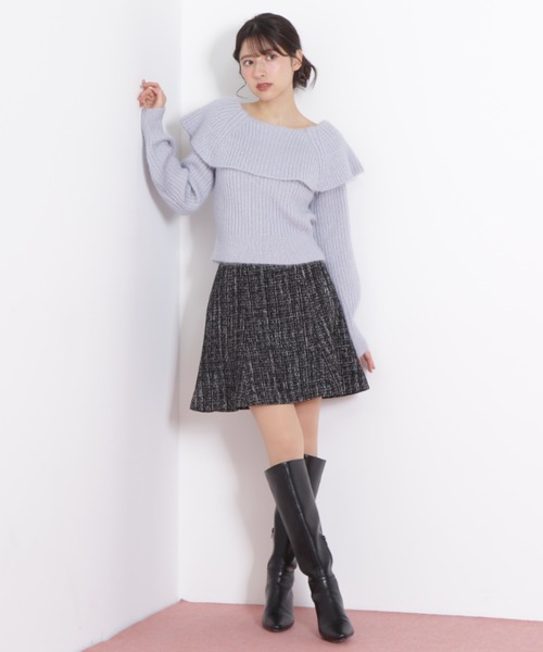 JILL by JILL STUART（ジルバイジルスチュアート）の「◇ ふわふわケープニット（ニット/セーター・レディース・ホワイト/ピンク/ブルー・FREE）」の21枚目の写真