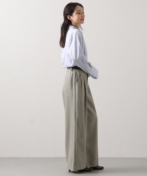 Gready Brilliant（グレディブリリアン）の「ヘリンボーンタックワイドパンツ（その他パンツ・レディース・ベージュ系/ブラック系・FREE）」の19枚目の写真