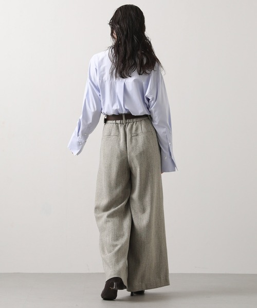 Gready Brilliant（グレディブリリアン）の「ヘリンボーンタックワイドパンツ（その他パンツ・レディース・ベージュ系/ブラック系・FREE）」の20枚目の写真
