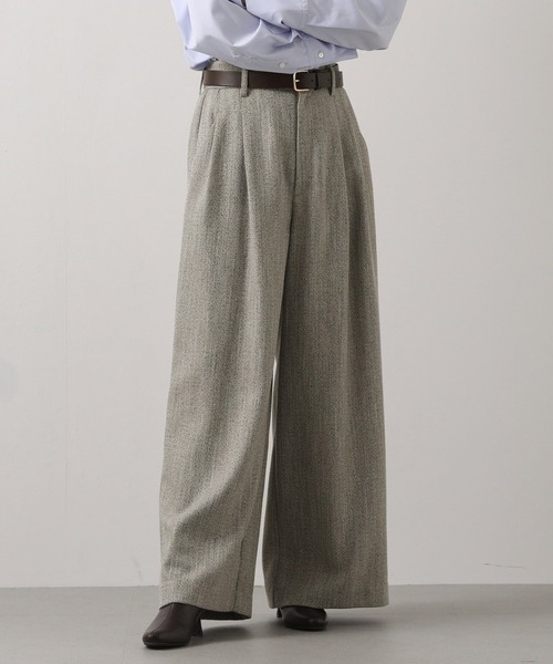 Gready Brilliant（グレディブリリアン）の「ヘリンボーンタックワイドパンツ（その他パンツ・レディース・ベージュ系/ブラック系・FREE）」の22枚目の写真