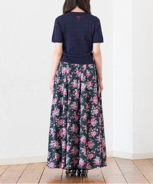 Cath Kidston(キャスキッドソン)の「ショートスリーブニットトップス London Dog(ニット/セーター・レディース・ネイビー/レッド/ピンク/ブルー/アイボリー・FREE)」の9枚目の写真