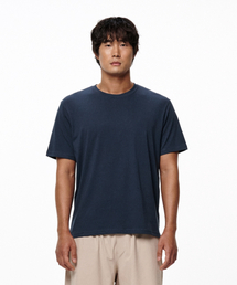 アスリットスタンダードフィットバックロゴTシャツ（ネイビー/ホワイト）