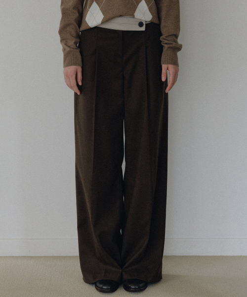 ANDNEEDS(アンドニーズ)の「Cleo combi slacks (brown)(その他パンツ・レディース・その他・SMALL/MEDIUM)」の1枚目の写真