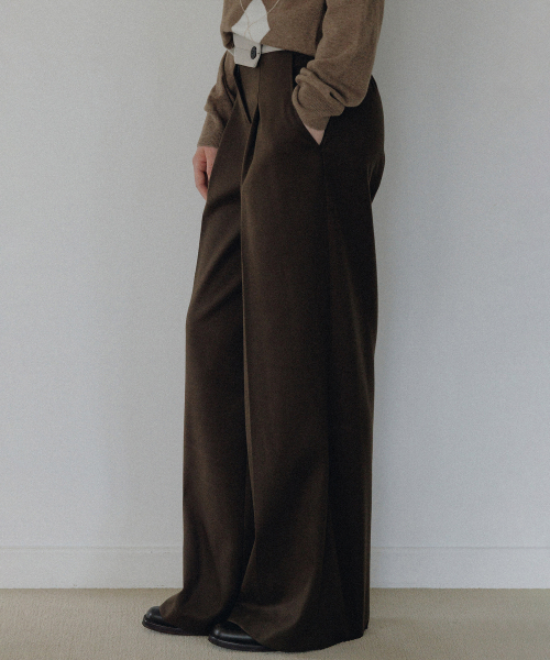 ANDNEEDS(アンドニーズ)の「Cleo combi slacks (brown)(その他パンツ・レディース・その他・SMALL/MEDIUM)」の3枚目の写真