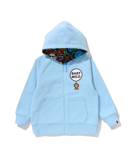 BABY MILO PATTERN REVERSIBLE ZIP HOODIE（パーカー）｜A BATHING APE
