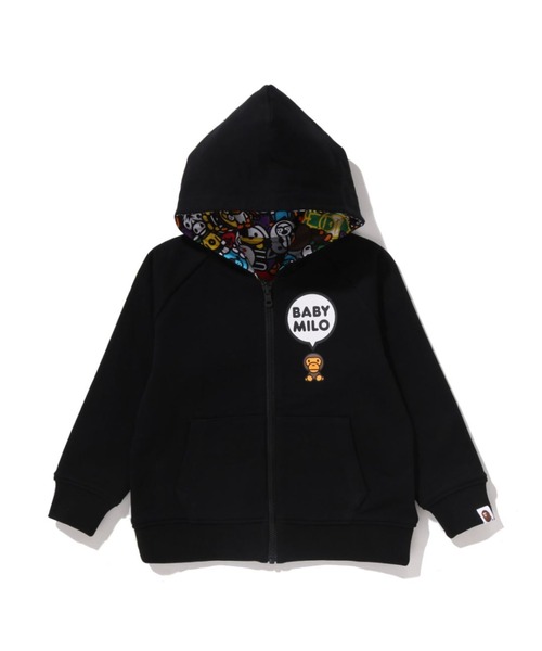 BABY MILO PATTERN REVERSIBLE ZIP HOODIE（パーカー）｜A BATHING APE