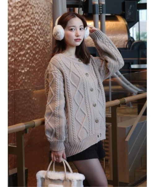 H Boa Cable Knit Cardigan（カーディガン/ボレロ）｜Her lip to（ハー