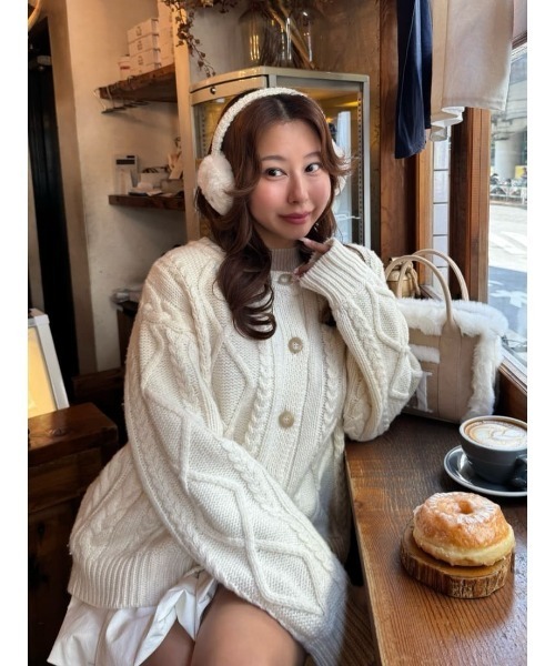 H Boa Cable Knit Cardigan（カーディガン/ボレロ）｜Her lip to（ハー
