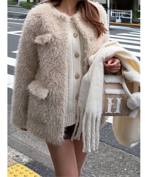 H Boa Cable Knit Cardigan（カーディガン/ボレロ）｜Her lip to（ハー