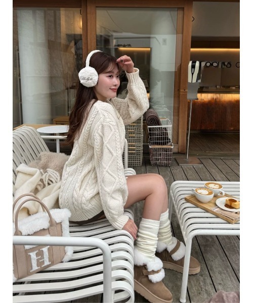 H Boa Cable Knit Cardigan（カーディガン/ボレロ）｜Her lip to（ハー