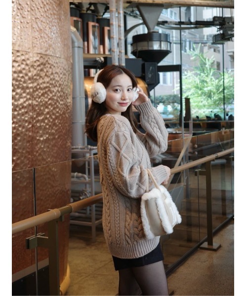 H Boa Cable Knit Cardigan（カーディガン/ボレロ）｜Her lip to（ハー
