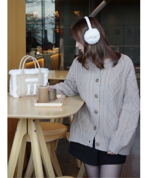 H Boa Cable Knit Cardigan（カーディガン/ボレロ）｜Her lip to（ハー