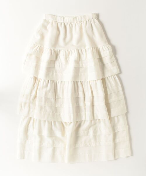 Sov.（ソブ）の「クレープシフォン ティアードスカート（スカート・レディース・ブラック/オフホワイト・38/36）」の17枚目の写真