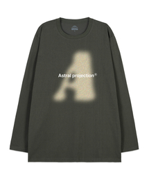 ビッグAオーバーサイズロングスリーブTシャツ_カーキ