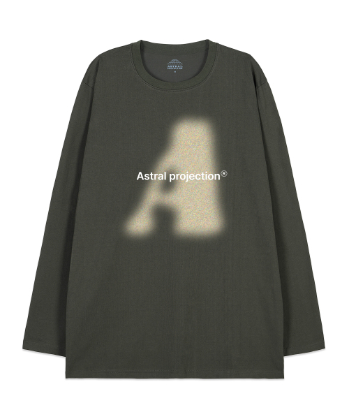 ASTRAL PROJECTION(アストラルプロジェクション)の「ビッグAオーバーサイズロングスリーブTシャツ_カーキ(Tシャツ/カットソー・メンズ・その他・LARGE/MEDIUM/X-LARGE/XX-LARGE)」の1枚目の写真